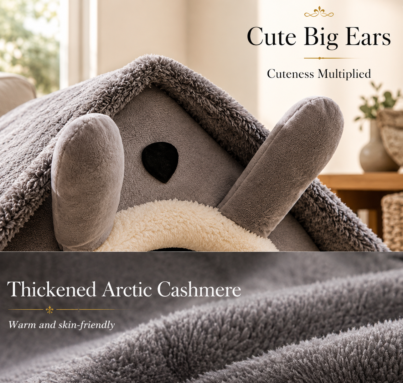Nova Haven™ - Washable Dog & Cat Cave Bed